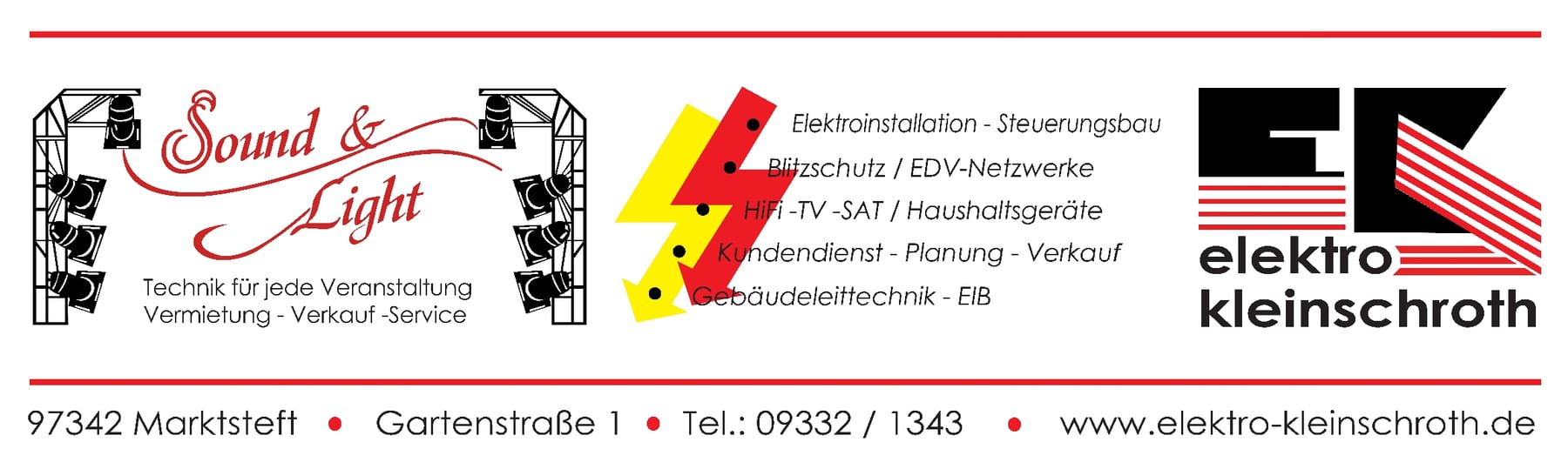 Logo Elektro Kleinschroth / Sound & Light